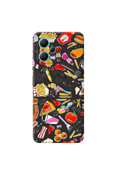 Other Xiaomi Redmi Note 12 Pro 5G Snack attack Black Colored Silicone TPU Θήκη