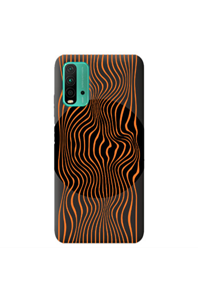 Other Xiaomi Poco M3 Trapezoidal lines Black Colored Silicone TPU Θήκη
