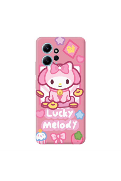 Other Xiaomi Redmi Note 12 4G Lucky Melody Pink Colored Silicone TPU Θήκη