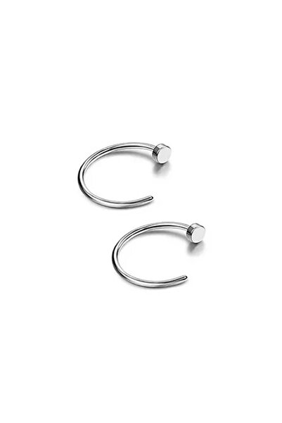 choice2 1.0x8mm Silver 2Pcs Fake Nose Rings for Women, 316L Stainless Steel L...