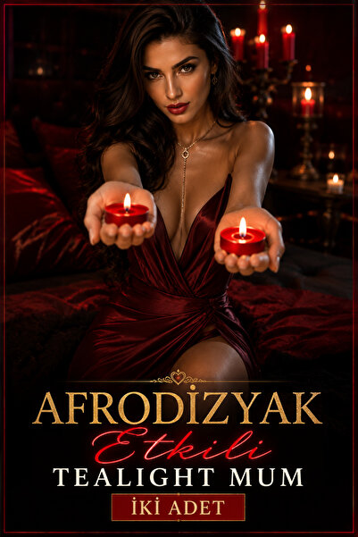 JOKER ABDUL CONCEPT 2 Adet Tealight Mum - Kırmızı Renk Afro Esanslı