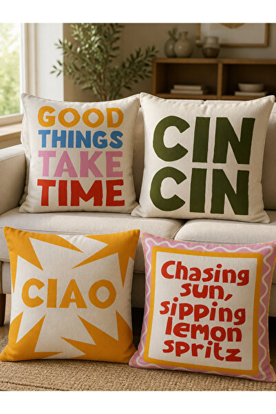 LadiesHome Colorful Modern Patterned Throw Pillow Covers Energetic Stylish Li...