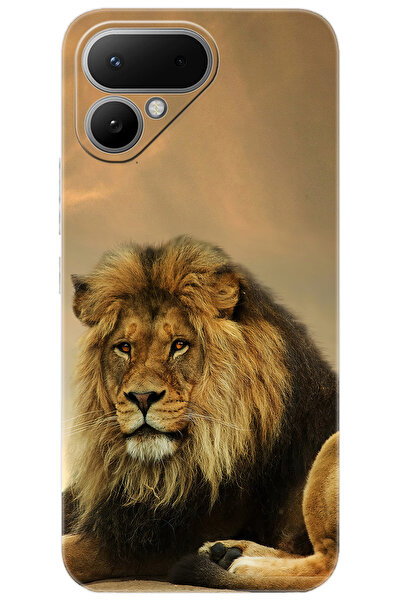 TECNO Pova Curve 2 5G (LK7k) Uyumlu Kılıf Desen Baskılı Silikon Kral Aslan ST...