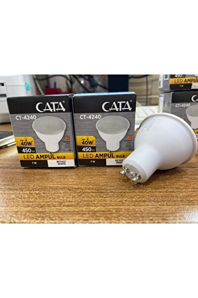 Cata CT-4240 7W Led Ampul Gu 10 Duylu Çanak Led Ampu Beyaz