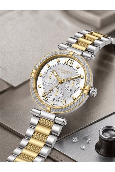 Lee Cooper Steel Cord Strap 3 Atm Water Resistant 2 Year Warranty Women's Wristwatch Bff.08351.220