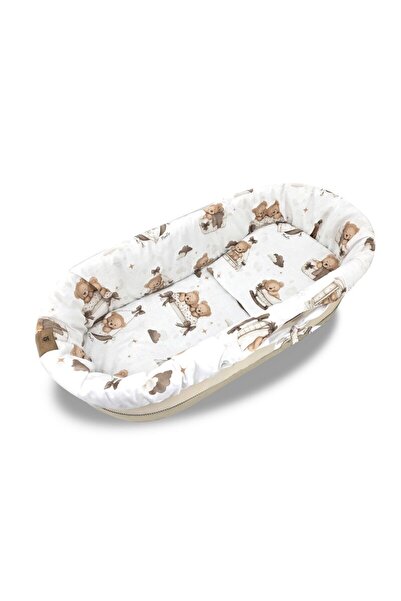 MimiNu Set pentru landou/cosulet, MimiNu, Cu protectie, saltea si pernuta, Di...