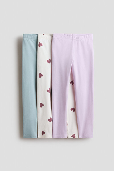 H&M 3'lü Pamuklu Tayt