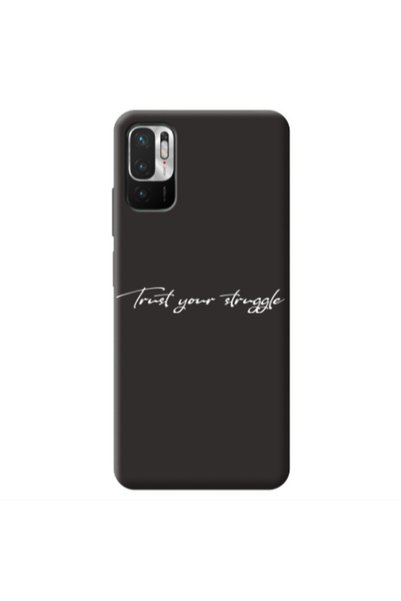 Other Xiaomi Redmi Note 10 Pro 5G Trust your struggle Black Colored Silicone ...