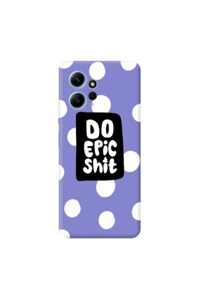 Other Xiaomi Redmi Note 12 4G Do Epic Shit Purple Colored Silicone TPU Θήκη