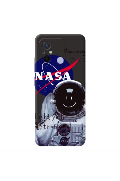 Other Xiaomi Redmi 12C Vacuum State Black Colored Silicone TPU Θήκη