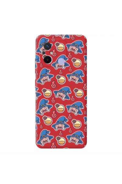 Other Xiaomi Redmi 12C Sweet Witch Red Colored Silicone TPU Θήκη