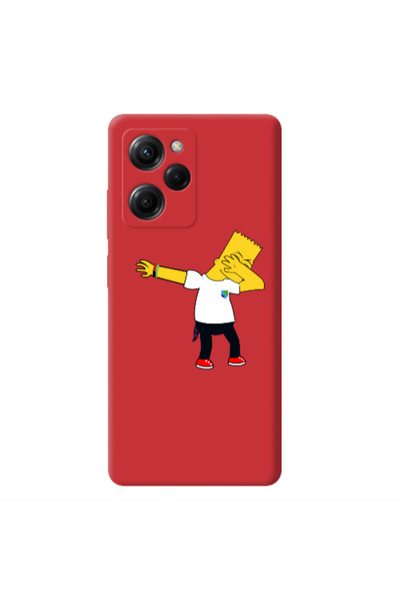 Other Xiaomi Poco X5 Pro Simpsons2 Red Colored Silicone TPU Θήκη