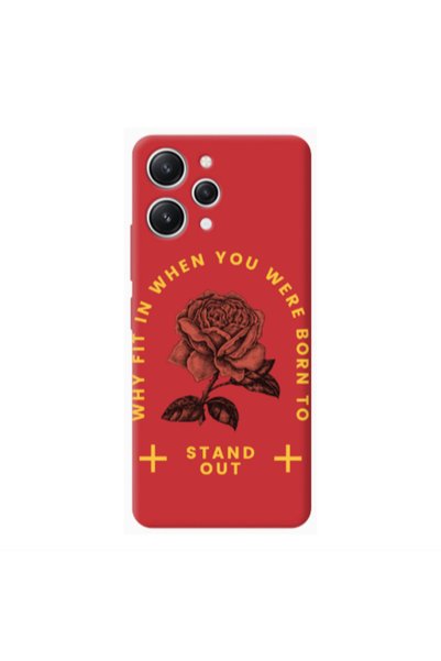 Other Xiaomi Redmi 12 Stand out Red Colored Silicone TPU Θήκη
