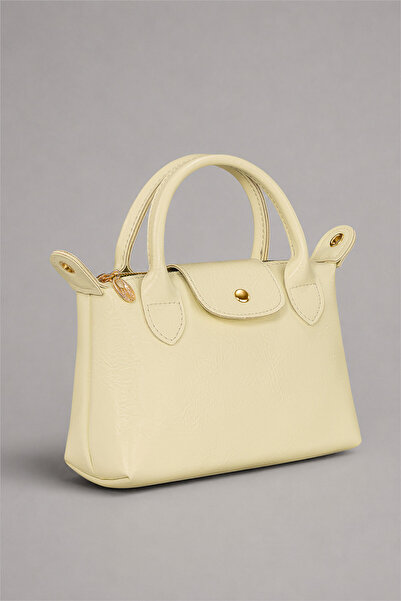 Housebags Pastel Lemon Yellow Women's Hand and Shoulder Bag 255