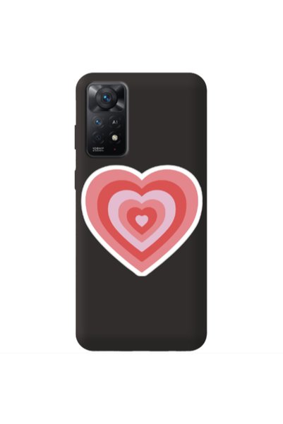 Other Xiaomi Redmi Note 11 4G My Heart Is Yours Black Colored Silicone TPU Θήκη