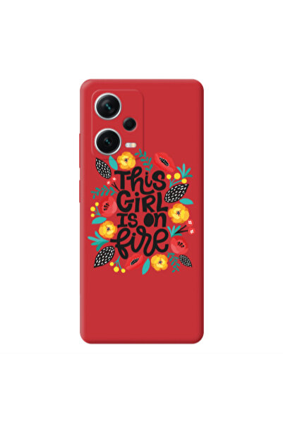 Other Xiaomi Poco X5 This Girl Red Colored Silicone TPU Θήκη