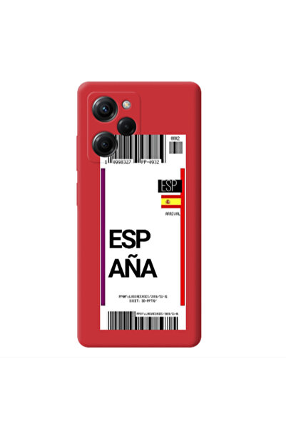 Other Xiaomi Poco X5 Pro Espana Arrival Red Colored Silicone TPU Θήκη