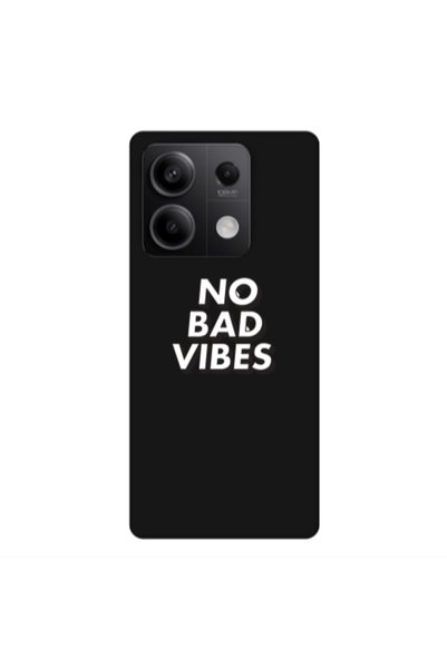 Other Xiaomi Redmi Note 13Pro 5G No bad vibes Black Colored Silicone TPU Θήκη