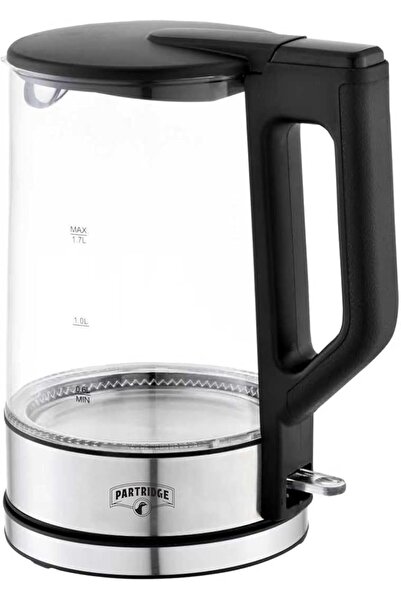 Urban URBANNX Electric Glass Kettle, 1.7L, Black Matte, 360° Rotary Base, LED...