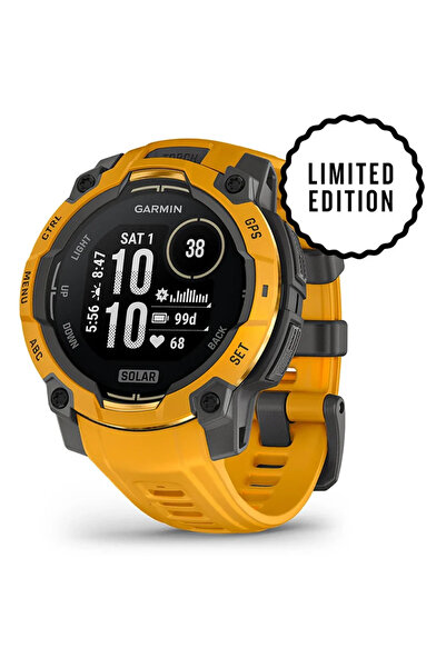Garmin Instinct 3 45 mm, Solar, Sunburst with Sunburst/Grey Band