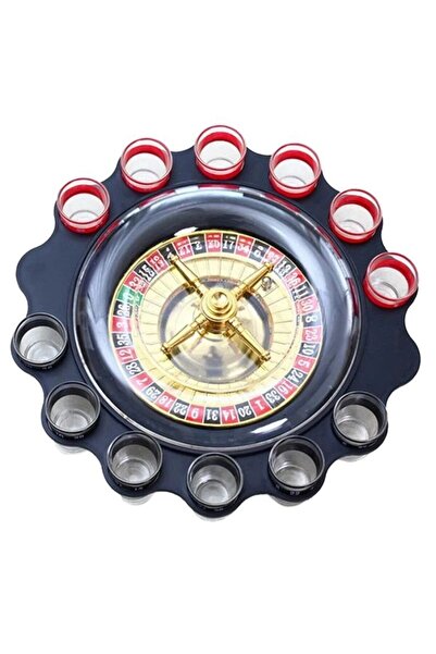 Mudanis 12'li Shot Bardaklı Rulet Oyunu Siyah