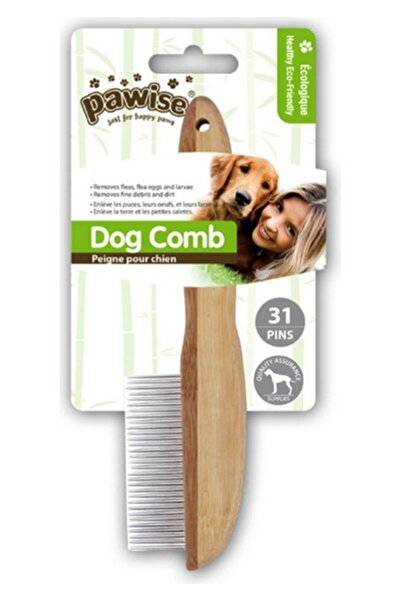 Pawise Wooden Handle Dog Brush 31 Pin Li Gnzrz