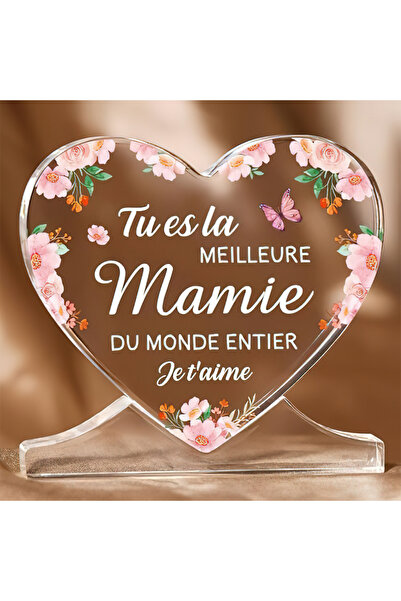 Choice Q298 Grandma's Day Gift, Grandma's Birthday Gift, Acrylic Heart Shaped...