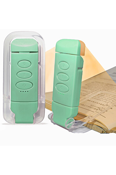 choice2 015-مصباح قراءة أخضر نعناعي، مصباح محمول قابل للشحن عبر USB، مصباح مك...
