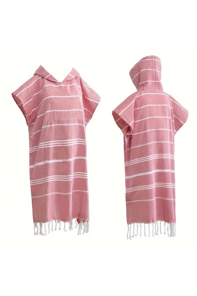 Choice7 red(120x90cm) 1pc Turkish Surf Poncho Changing Towel, Swim Robes, Sur...