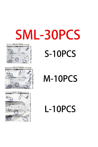 Choice1 SML 30pcs 60/10Pcs Aluminum Foil Storage Bags Kitchen Accessories Fre...