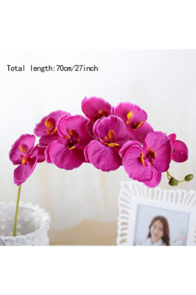 Choice3 1pc Purple 1pc Artificial Orchid Stems For Living Room Home Decoratio...