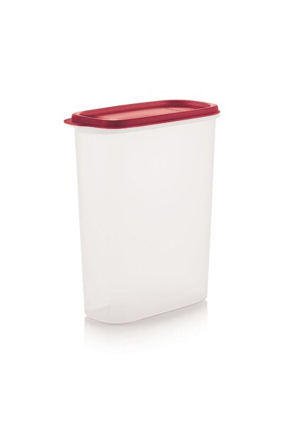 Tupperware Modüler Saklama Kabı Oval-4 2.3L Kırmızı Kp