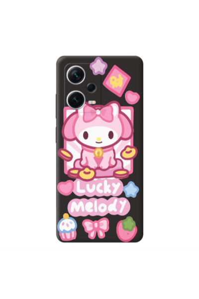 Other Xiaomi Poco X5 Lucky Melody Black Colored Silicone TPU Θήκη