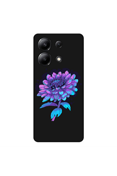 Other Xiaomi Redmi Note 13 4G Witch flower Black Colored Silicone TPU Θήκη
