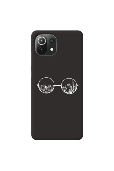 Other Xiaomi Mi 11 Lite Sunglasses Black Colored Silicone TPU Θήκη