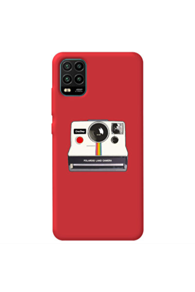 Other Xiaomi Mi 10 Lite Polaroid land camera Red Colored Silicone TPU Θήκη