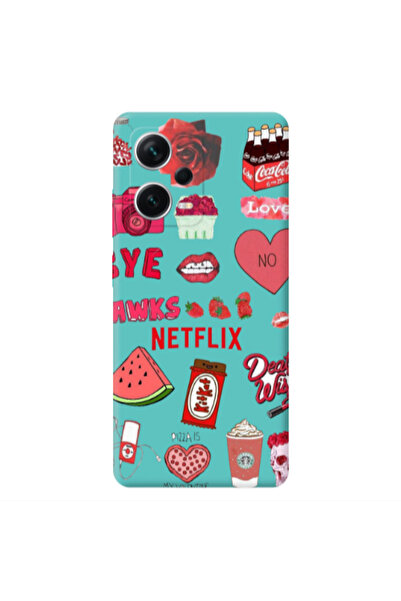 Other Xiaomi Poco X5 pizza is my valentine Turquoise Colored Silicone TPU Θήκη