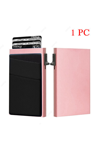Choice7 Rose Red Anti-theft Cards Protectors Card Holder Minimalist Smart Wal...