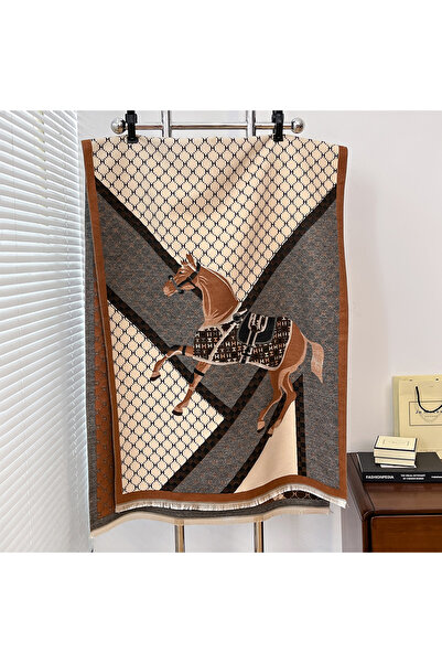 Choice5 light brown 2024 Elegant Ladies' Pashmina Jacquard Scarf Winter Thick...