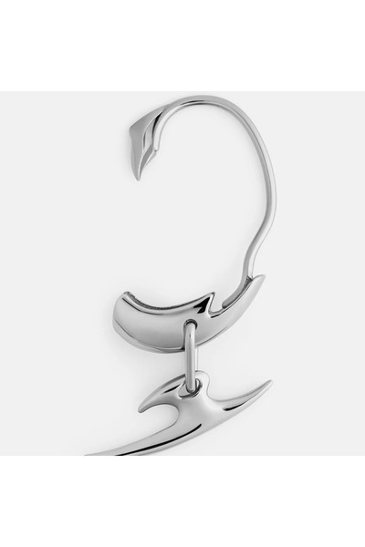 Choice1 WA4408-1 مشبك أذن سايبربانك هيب هوب للجنسين، بتصميم خنجر بلون فضي، عل...