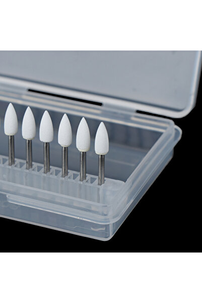 Choice One Size 12Pcs/Set Arkansas Stone Dental Polishing Burs Flame Cone Sha...