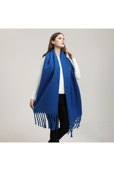Choice7 02 Winter Solid Color Tassels Cashmere Scarf Keep Warm Woman Pashmina...
