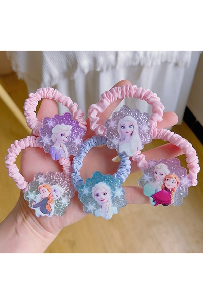choice2 5PCS-1 5PCS Wholsale Disney Anime Frozen Elsa Hair Band Kawaii Elsa H...