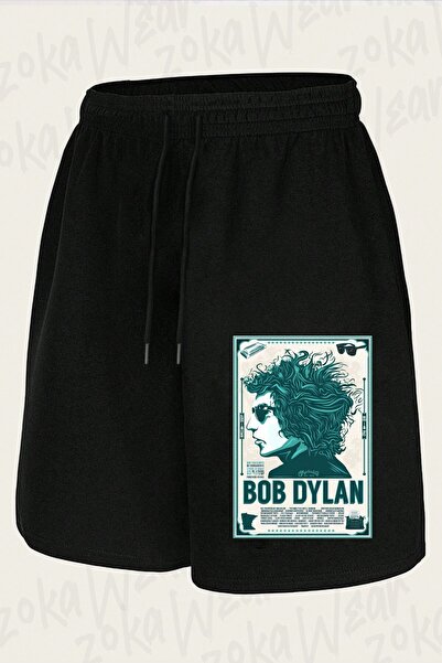 ZOKAWEAR Unisex Bob Dylan V2 Design Printed Shorts