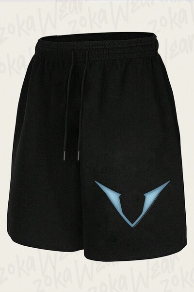 ZOKAWEAR شورت مطبوع بتصميم فولترون ليجندري ديفيندر كلاس للجنسين