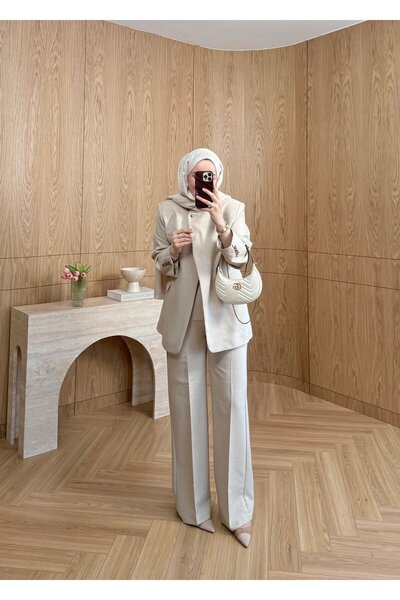 SOİ Fantastic Single Button Blazer Beige