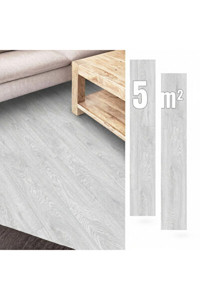 OEM Panouri Vinilice Autoadezive 5 m² GRI Scânduri PARCHET Impermeabile