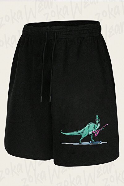 ZOKAWEAR Unisex Denver, the Last Dinosaur Design Printed Shorts