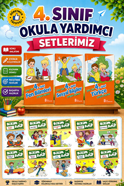 5 Renk Yayınları 4.Sınıf Çıtır Çıtır Türkçe + Fen Bilimleri + Sosyal Bilgiler...