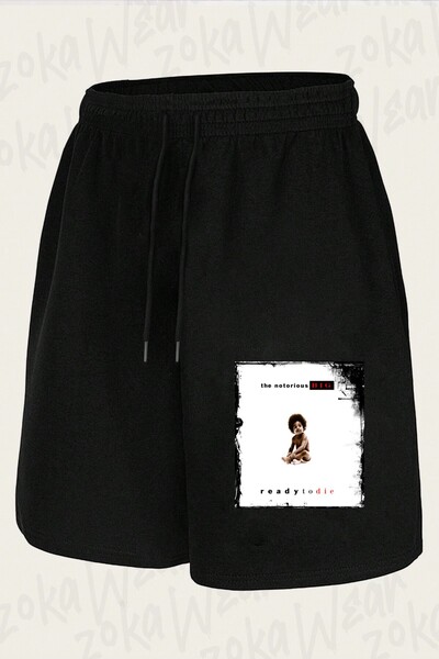 ZOKAWEAR Unisex σορτς με στάμπα Notorious B.I.G.